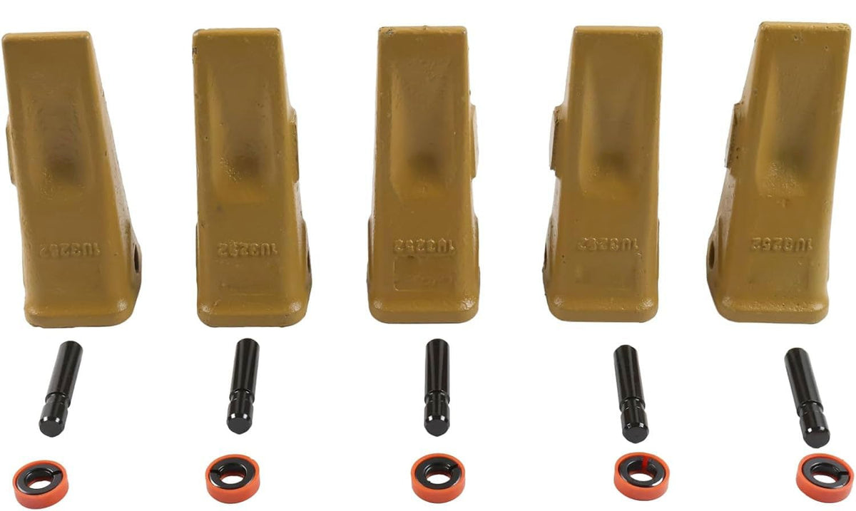 5X 1U3252 Bucket Digging Teeth Tooth with Pin's 8E6259 & Fastener's 8E6258