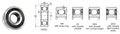 KML 6303-ZZ 17mm X 47mm X 14mm Double Shield Deep Groove Ball Bearing New!