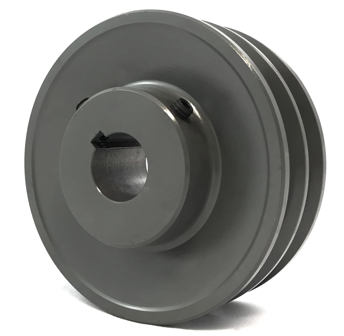 2 Grooves Sheave Pulley 2AK25 3/4" Bore, OD: 2.1/2" - ID 3/4" Keyway, Hex Set Screws 2 Grooves 2AK2534-2AK25