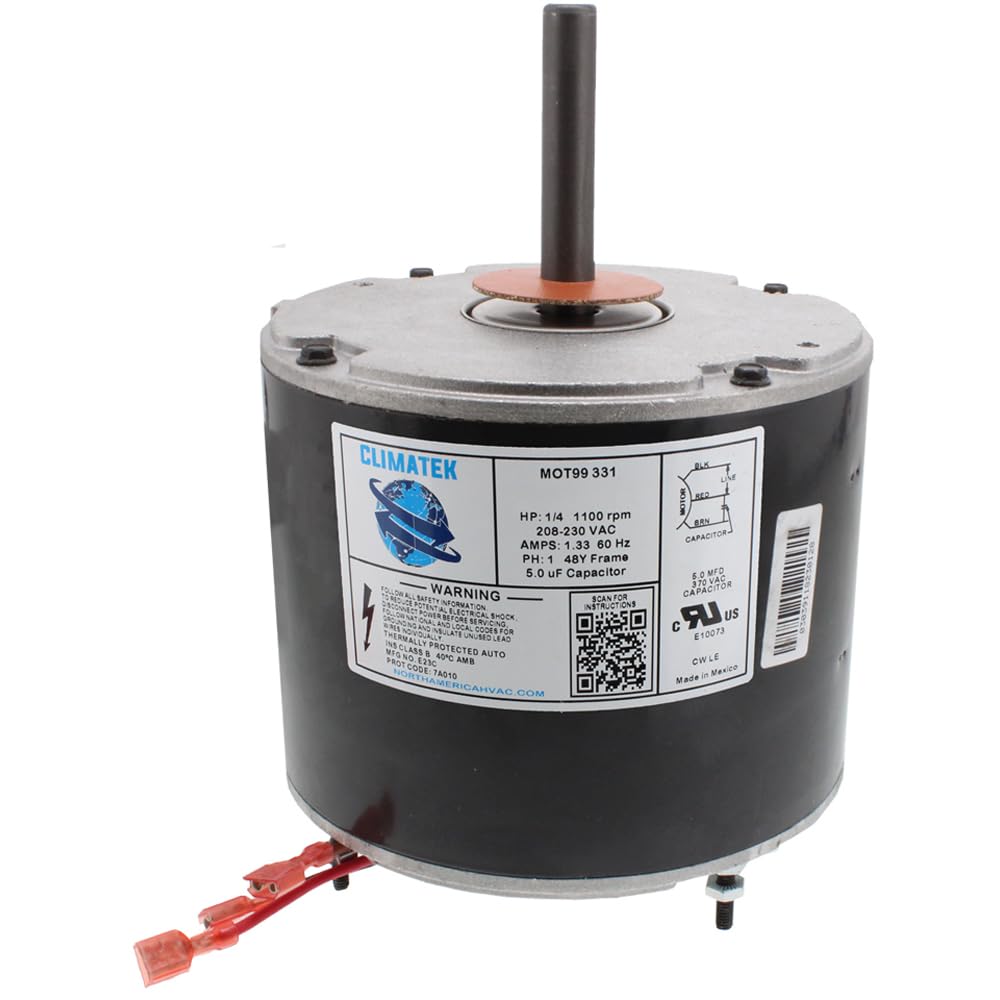 ClimaTek Fan Motor Replaces York A.O.Smith F48M27A50 F48L15A50 G48G46A48