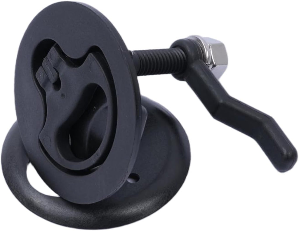 Nylon Flush Pull Hatch Latch 2 Pack, Marine Boat Access Panel & Floor Latch, NonLocking Deck Hardware, Flush Mount Pull Ring for Boats RVs & Trailers (All Nylon)