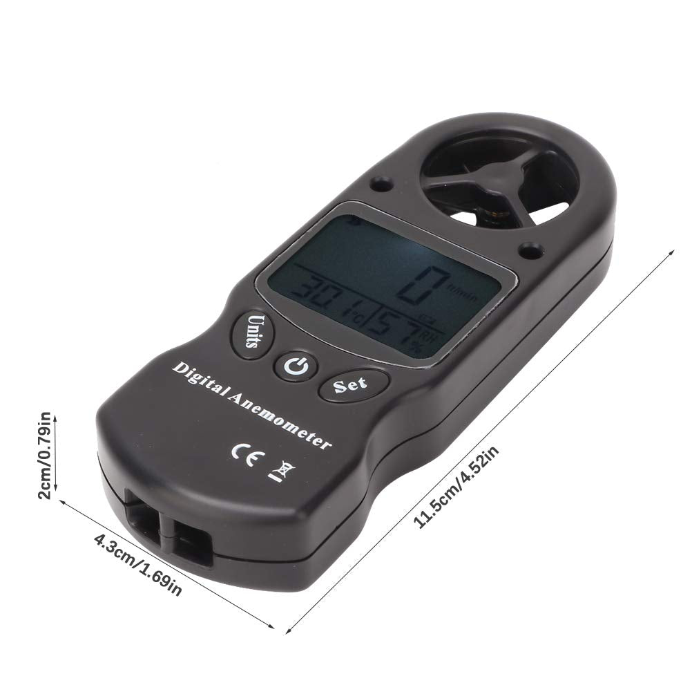 Aumotop Handheld Digital Anemometer, Wind Speed and Humidity