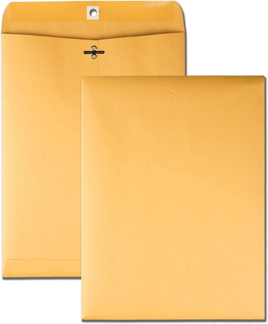 Clasp Envelopes, 9" x 12" Envelopes, Gummed Flap With Metal Clasp Closure, Perfect For Office, Home And School Use
