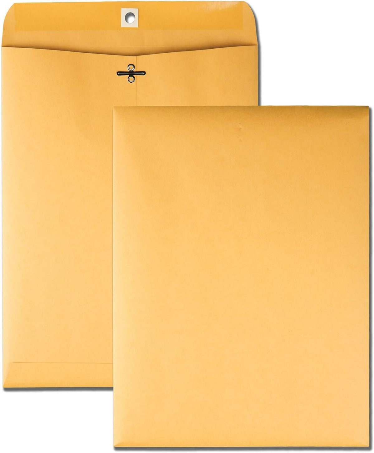 Clasp Envelopes, 9" x 12" Envelopes, Gummed Flap With Metal Clasp Closure, Perfect For Office, Home And School Use