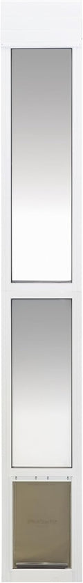 Sliding Glass Pet Door, Aluminum Frame, Pets Up to 40 lb, Medium