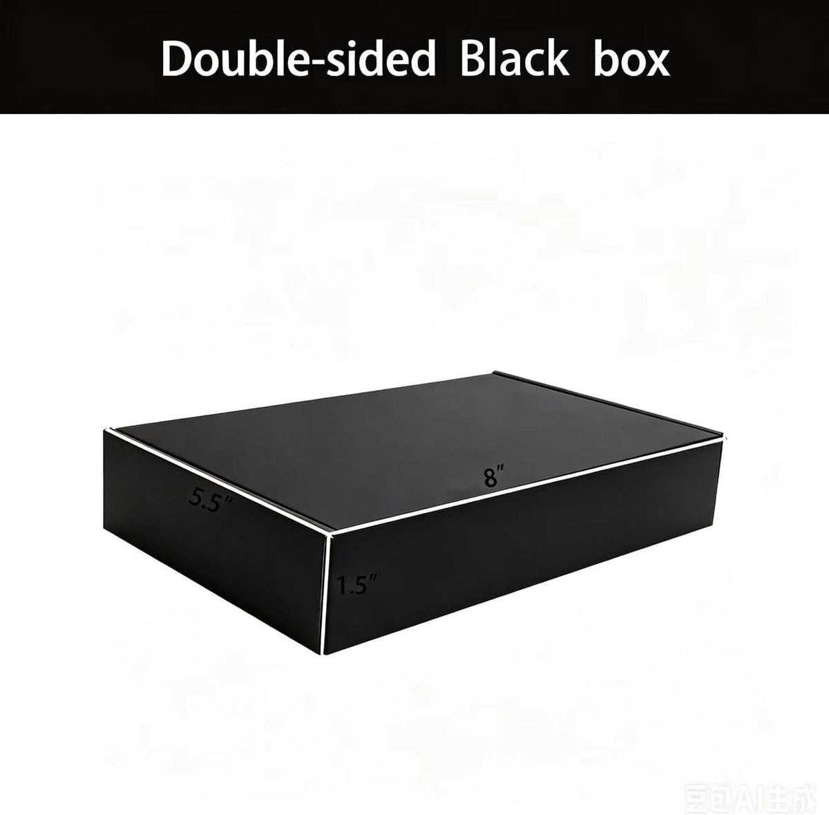 Small Black Shipping Packaging Boxes L8xW5.5xH1.5Inch 20Pcs Mailer Boxes