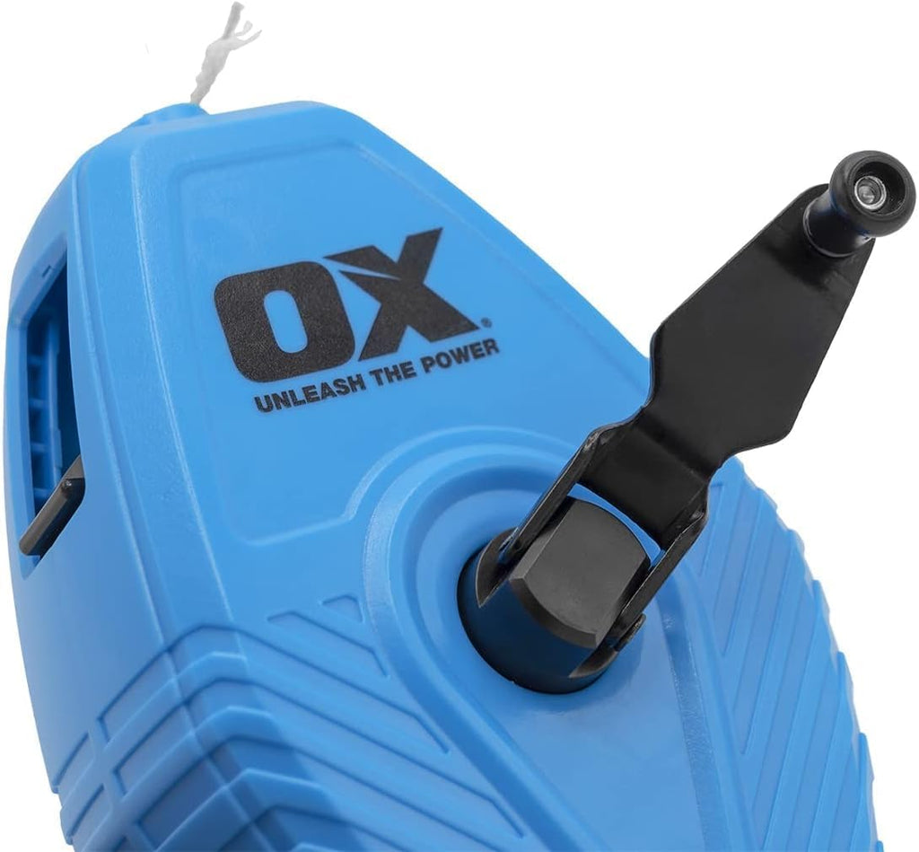 Heavy Duty Thick Line Chalk Reel 100 ft - Roofing Chalk Line | Single gear chalk reel, extra thick line, large chalk