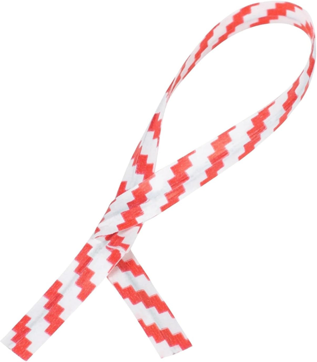 4 In Red Stripe Paper Twist Ties, Laminated, 5,000 Count