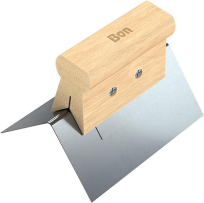Outside Corner Tool Stainless Steel 1/4 Inch Blade with Durable Wood Handle | Clean Finishing on Drywall, Plaster