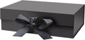 10.5"x7.5"x3.1" Black Magnetic Gift Box with Lid for Presents