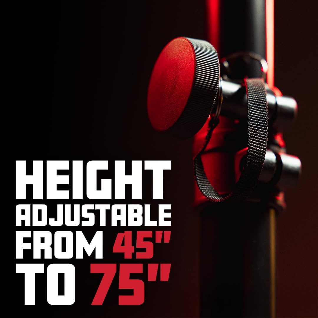 Rok-It Series Set of Lightweight Aluminum Tripod Speaker Stand with Heavy-Duty Carry Bag, Dual-diameter 35mm to 38mm