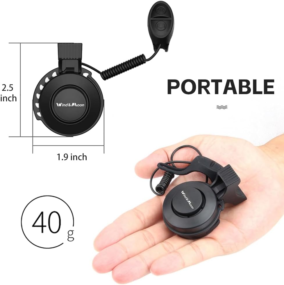 Electronic Bike Horn 120db Cycling Electric Bicycle Horn 4 Sound Modes with Rechargeable Battery Waterproof Bicycle