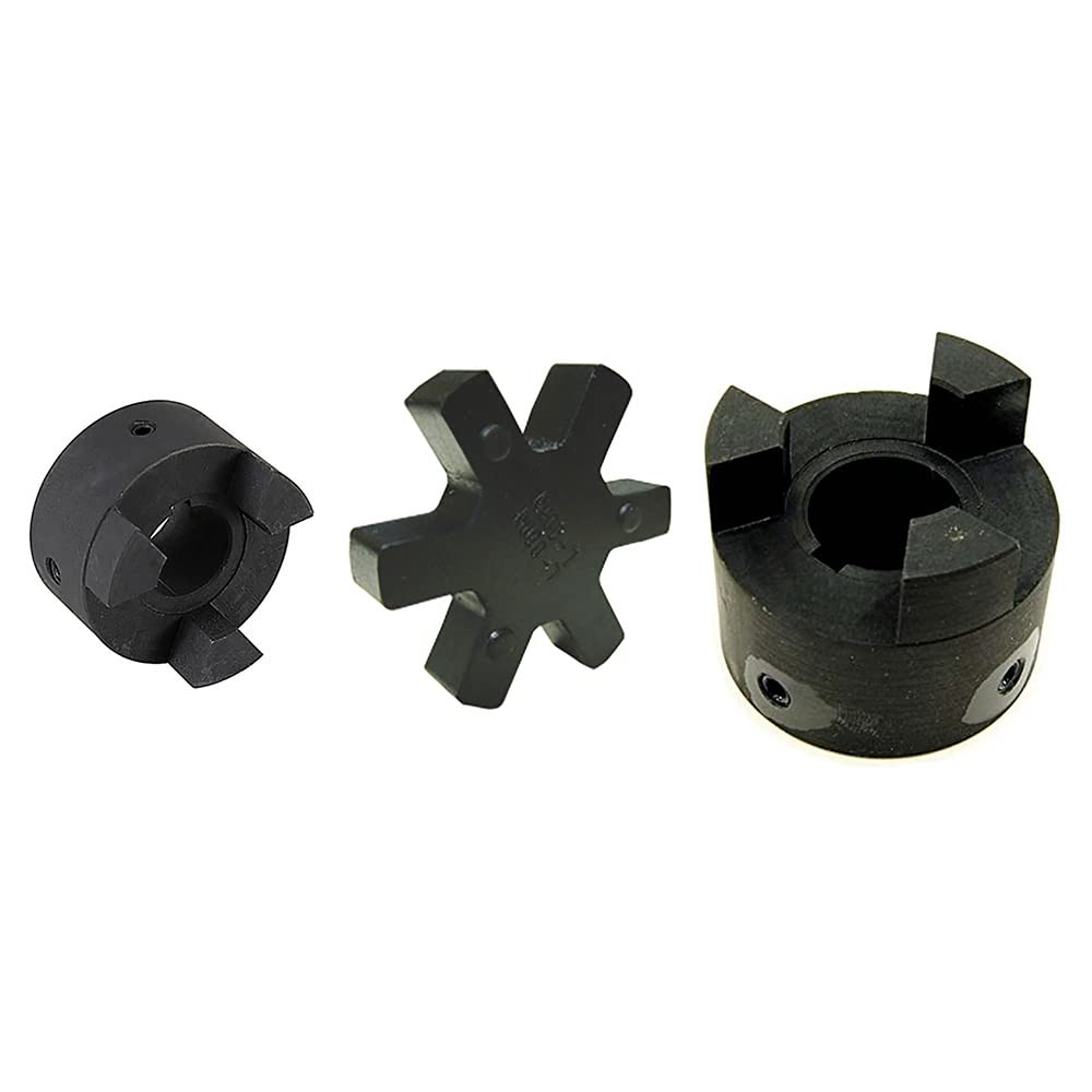 New L-095 Series L-Jaw Coupling Pair with NBR Spider Insert 1/2" to 1" Bore