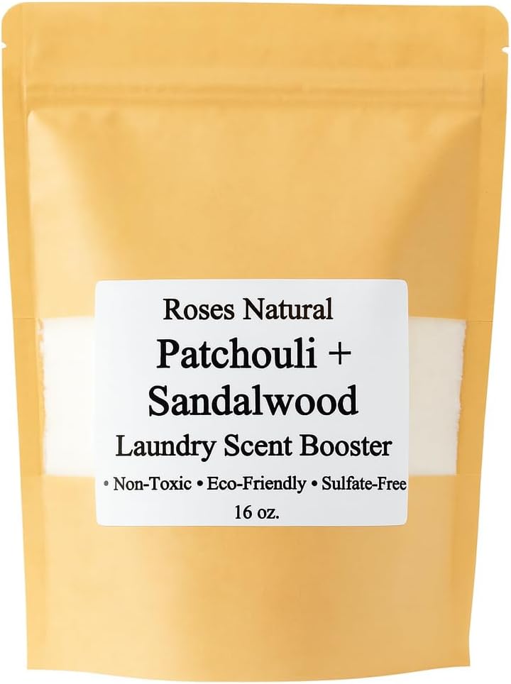 Laundry Scent Booster, Patchouli + Sandalwood, 16oz, Plant-Based, Non-Toxic
