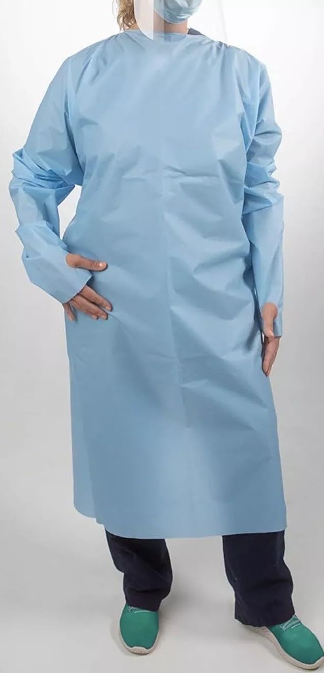Disposable Medical Isolation Gowns, Universal Size, 75 Count