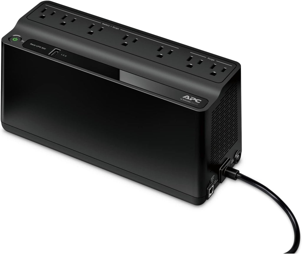 600VA/330W UPS Battery Backup for Computer, Router, NAS, Renewed Model