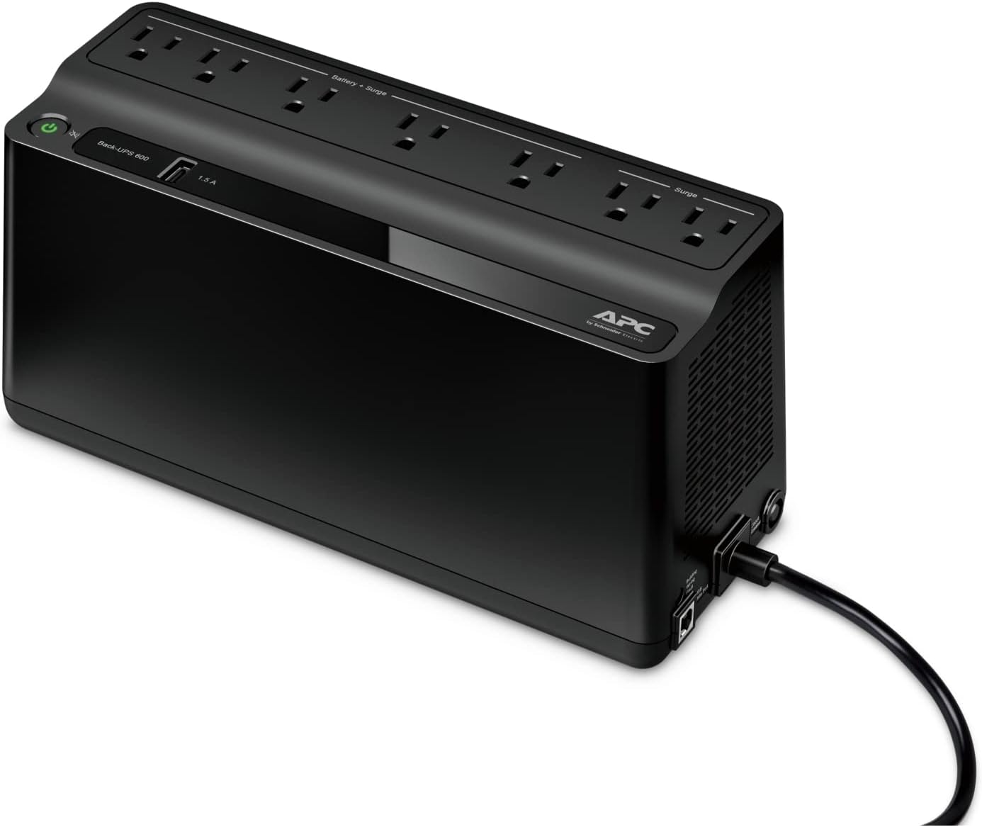600VA/330W UPS Battery Backup for Computer, Router, NAS, Renewed Model