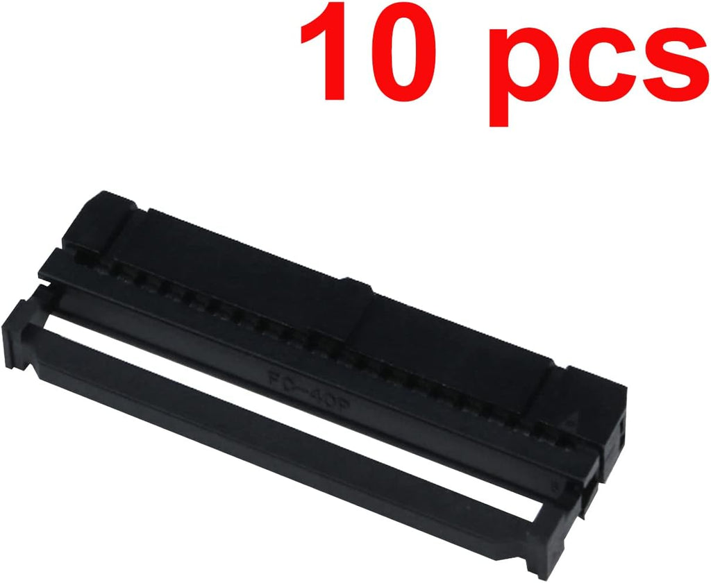 Antrader 10pcs 2.54mm Pitch Female 2x20 40P Flat Cable IDC Socket Connector