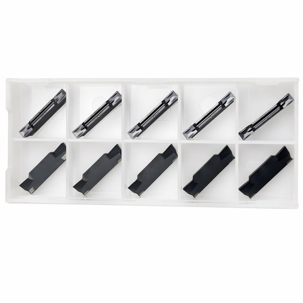 MGMN300-G Carbide Grooving Inserts 3.0mm PVD Coated for Lathe Cut-Off 10Pcs