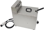 Gas Funnel Cake Fryer Stainless Steel LPG Propane Deep Fryer with Basket Commercial Single Tank Fryer for French