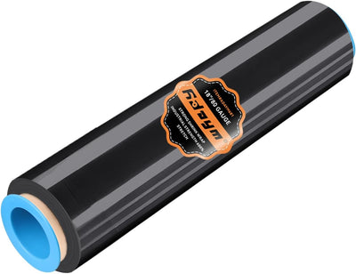 ADAYM 18" x 1500' Stretch/Shrink Wrap Roll - Plastic Wrap for Moving, Heavy Duty 80 Gauge, 600% Stretch for Packing