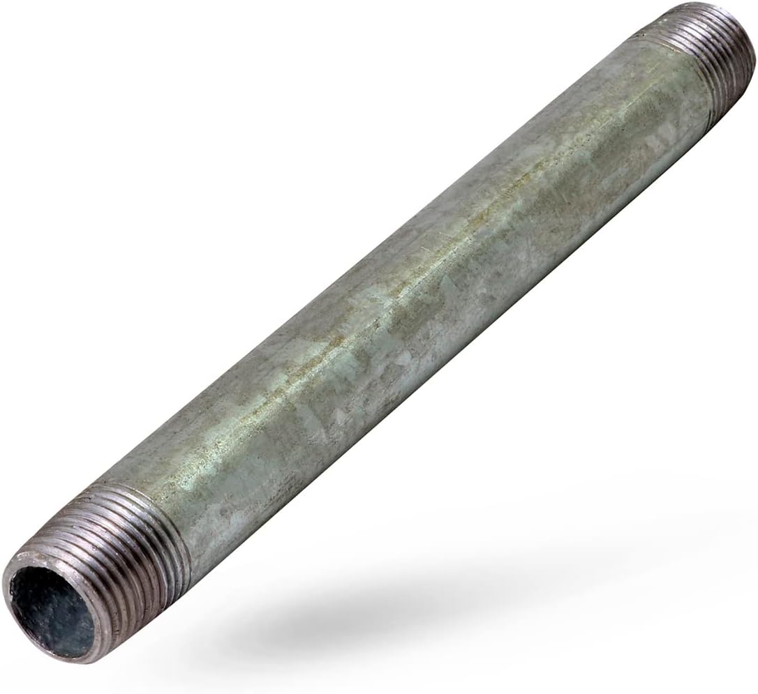 SUPPLY GIANT OQHM3490 NPGL3490 Nipple Pipe, 3/4" x 9", Galvanized