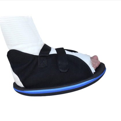 Post Op Shoe Broken Toe Open Walking Shoe Lightweight Surgical Foot Protection Cast Boot Adjustable Straps for Ankle