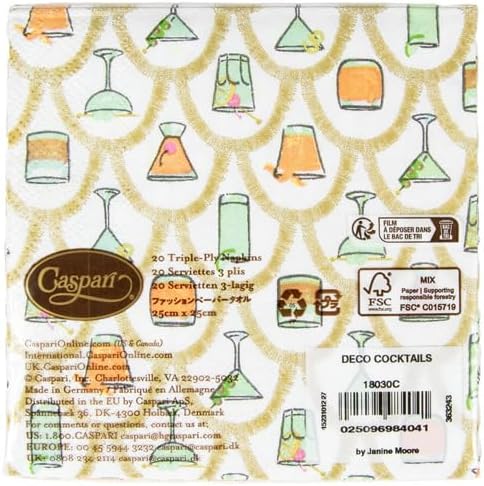 Deco Cocktails Cocktail Napkins - 20 Per Package