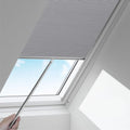 Custom Blackout Honeycomb Skylight Window Shade (Light Grey 93021E)
