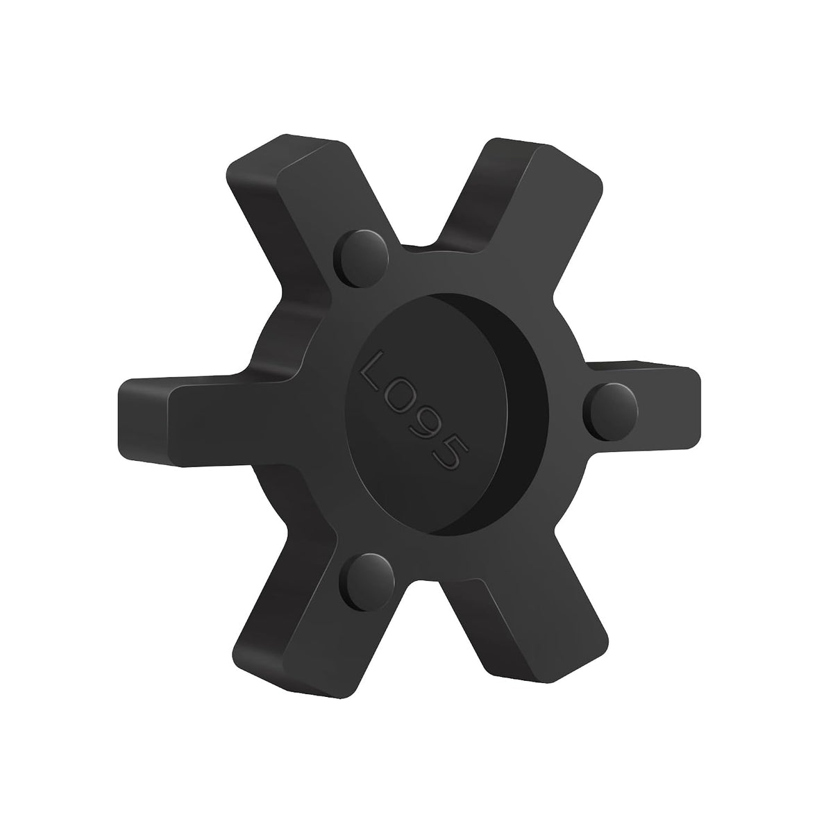 XiKe L095 NBR Rubber Spider for L-Jaw Coupling Black (1 Pack)