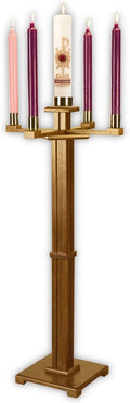 Church Advent Candleholder (Pecan)