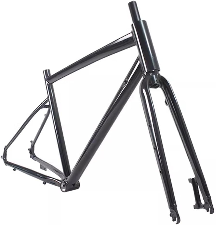 Gravel Road Bike Frameset 700C Disc Brake Aluminum Alloy Bicycle Frames 47cm Cyclocross Bike Frame with Fork Routing