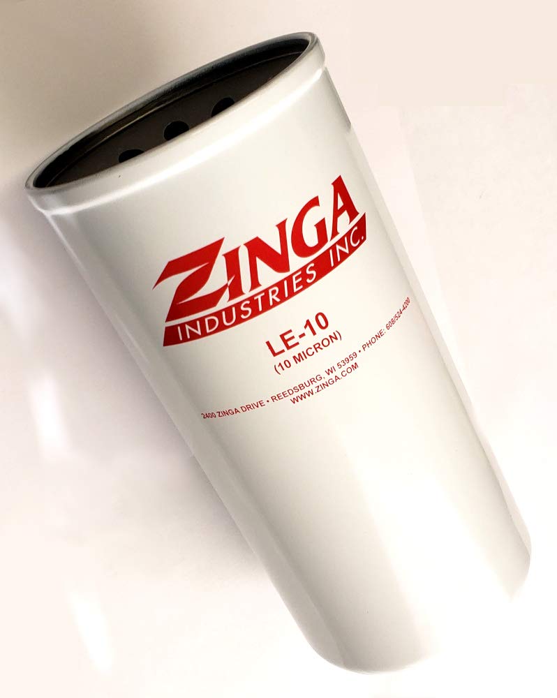 ZA LE-10-2PK - Zinga Spin on Filter 10 Micron 1-1/2''-16 Threads (2 Pack)