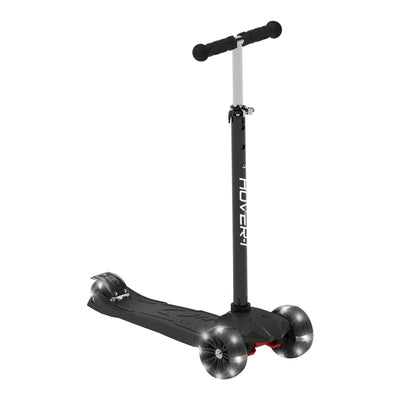 Solaris Kick Scooter with Multicolor Wheel Lights, 4.5” Front Wheels, Rear Foot Brake, and 110 Pound Weight Capacity