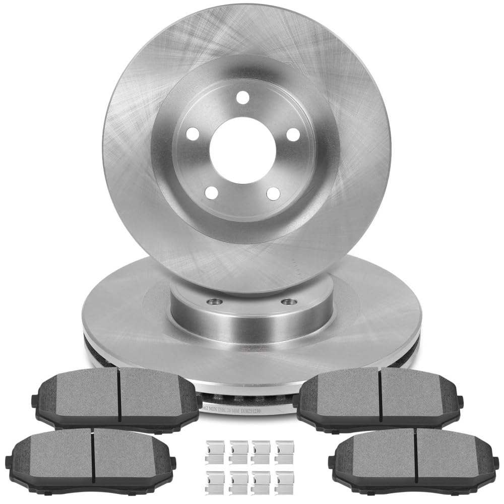 ECCPP Front Disc Brake Kit - Brake Rotor and Ceramic Pads 54154;D1258