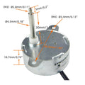 CHANCS TYC40 Small Synchronous Motor 12V 5RPM AC Shaft 35mm for for Fiber Optic Christmas Ornamen (2PCS)