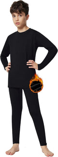 Thermal Underwear for Kids Boys Toddler Thermal Set Fleece Lined Long Johns Base Layer Winter Clothes for Girls