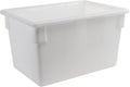 18" x 26" White Plastic Food Storage Box/Tote for Restaurant