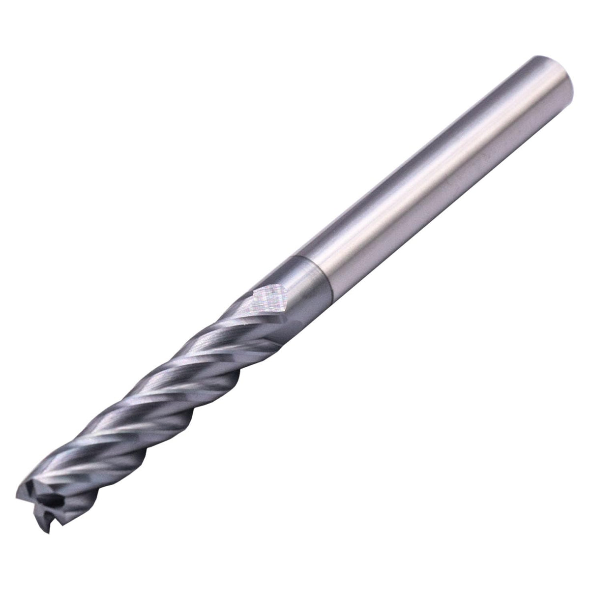 5/16" 4 Flute Solid Carbide Long Square End Mill, 4" OAL, AlTiN Coated