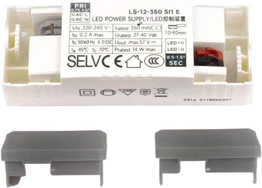 45mm Aperture Downlight Constant Current Transformer Ballast 21W Control Device Flicker-Free LS-12-250(15W/350MA/27-40V LS-12-350 SI1 E)