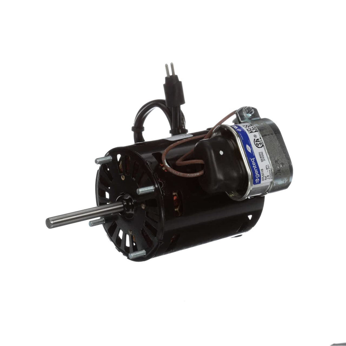 Fasco D1125 3.3" Frame Open Ventilated Permanent Split Capacitor Evaporator Coil and Refrigeration Fan Motor with Sleeve Bearing, 1/12HP, 1550rpm, 208-230V, 60Hz, 0.5 amps