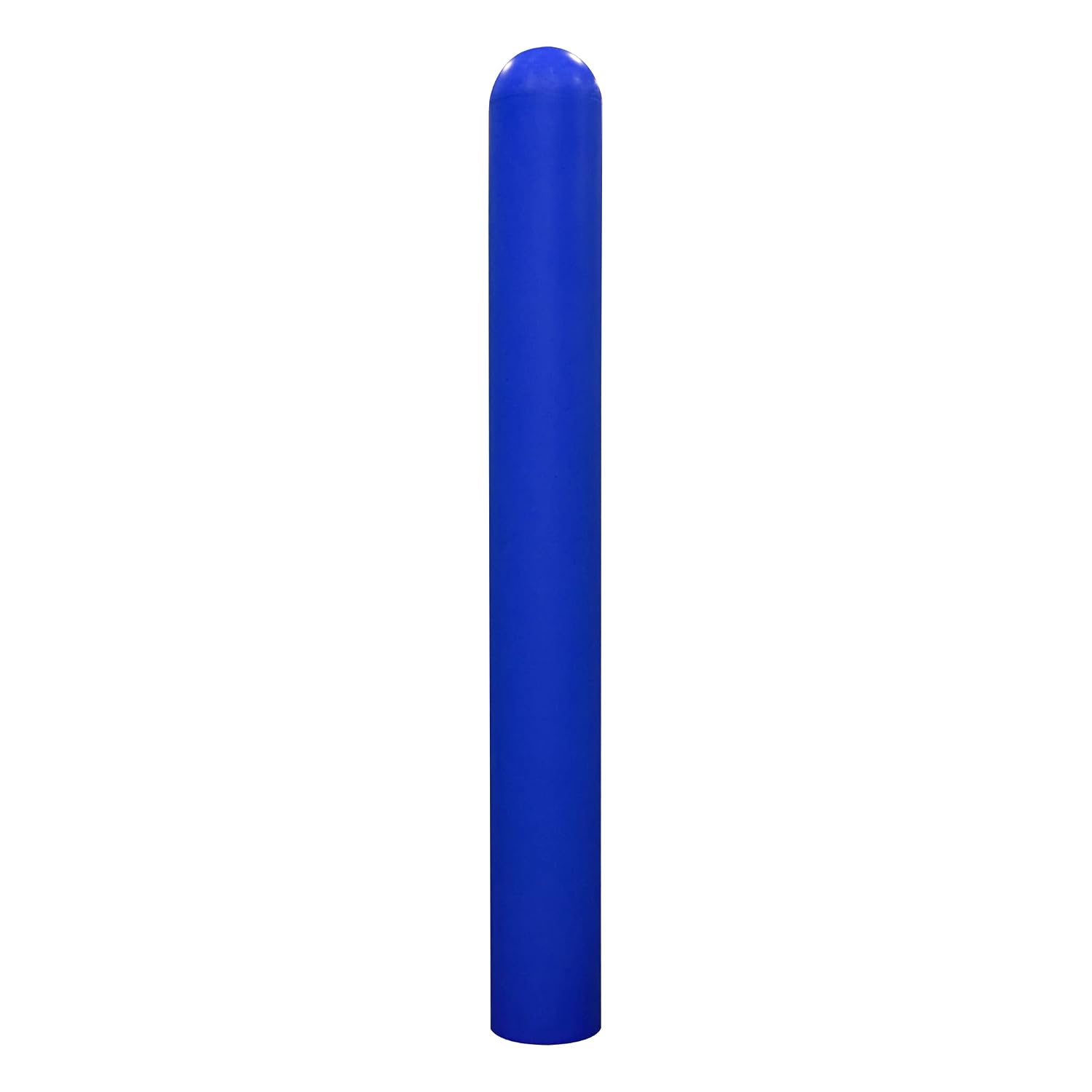 1/8" Blue Safety Bollard Cover 6" x 48" | Installation Tape Included with Dome Top Bollard Post Sleeve