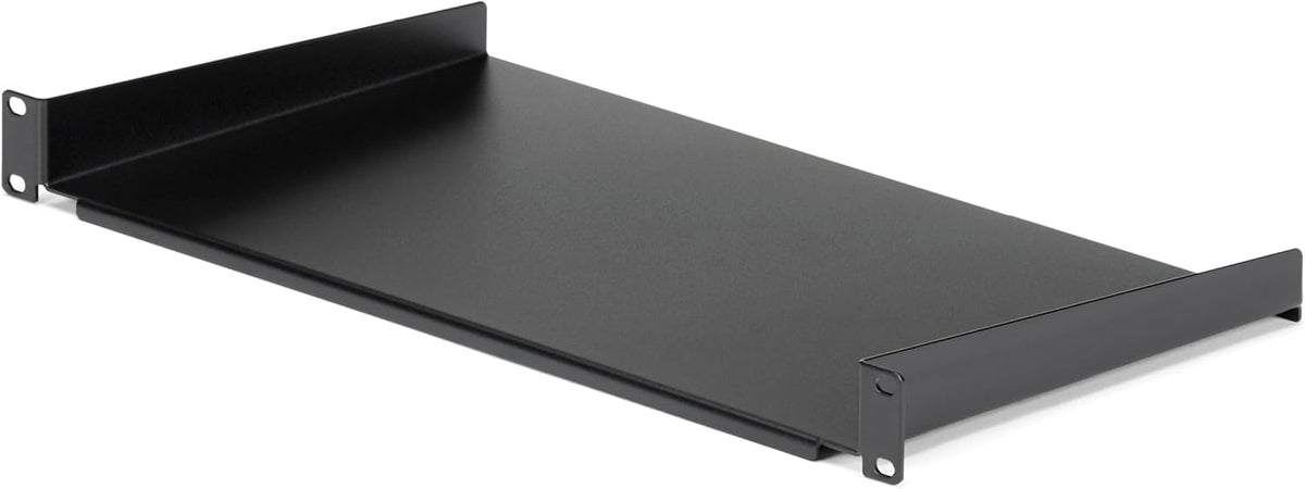StarTech 1U Fixed Cantilever Rack Shelf, 10in, 44lb, Black (CABSHELF1U10)