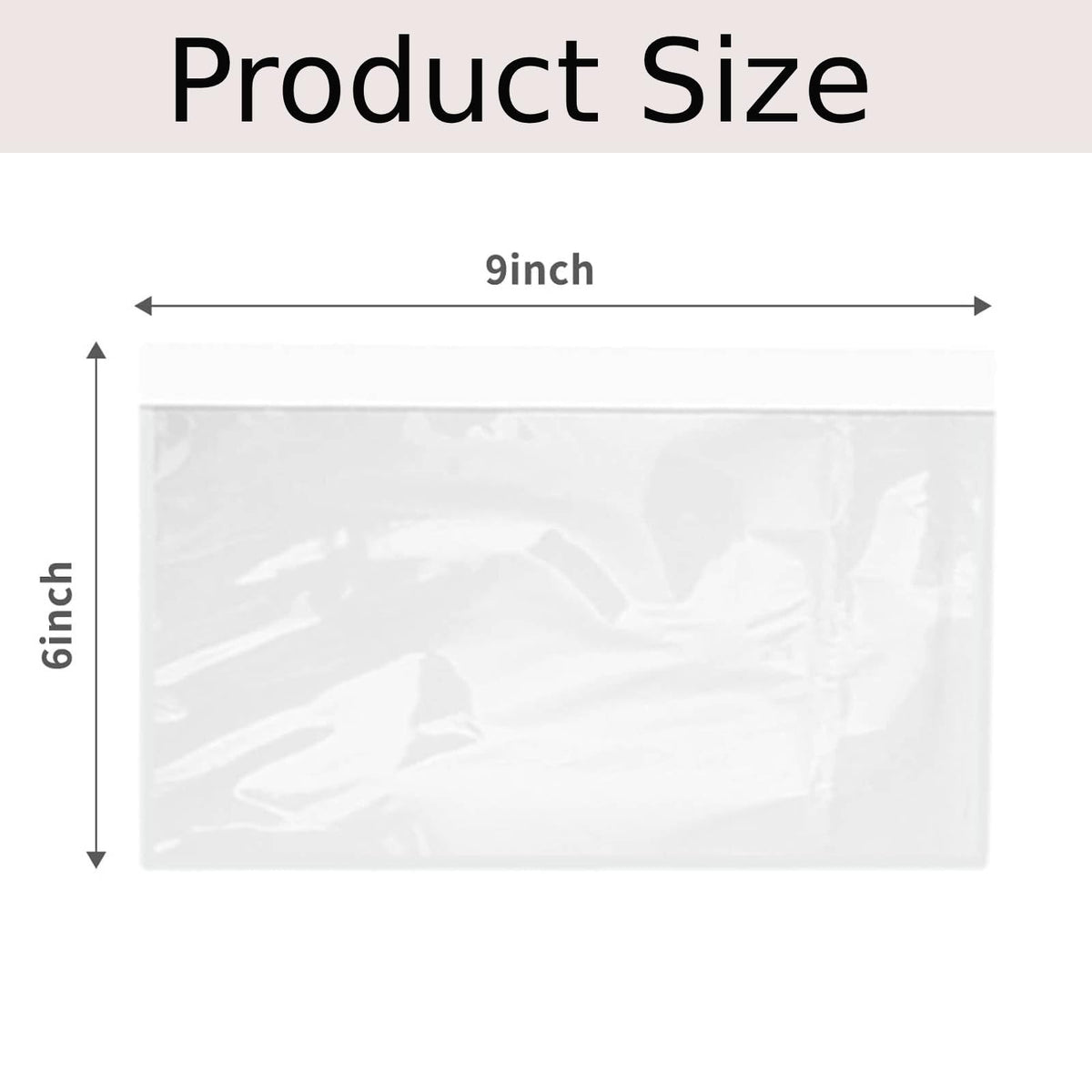 6" x 9" Shipping Label Sleeves, Self-Adhesive Packing Slip Pouches(50)