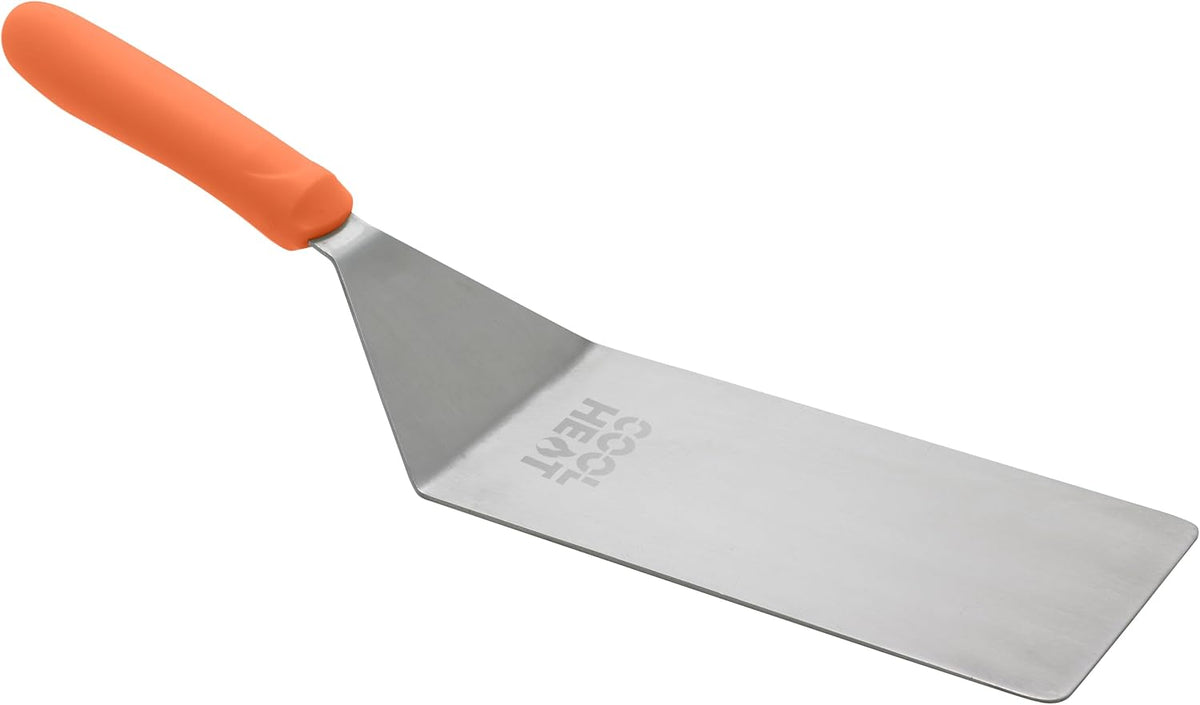 5" x 3" Orange Cool Touch Handle Griddle Turner/Spatula