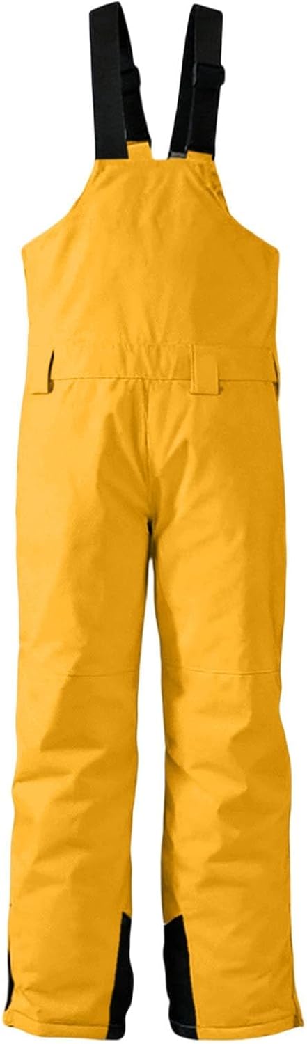 Women's Mens Snow Bibs Waterproof Insulated Snowboard Pants Winter Windproof Ski Overalls Adjustable Strap Snowsuit