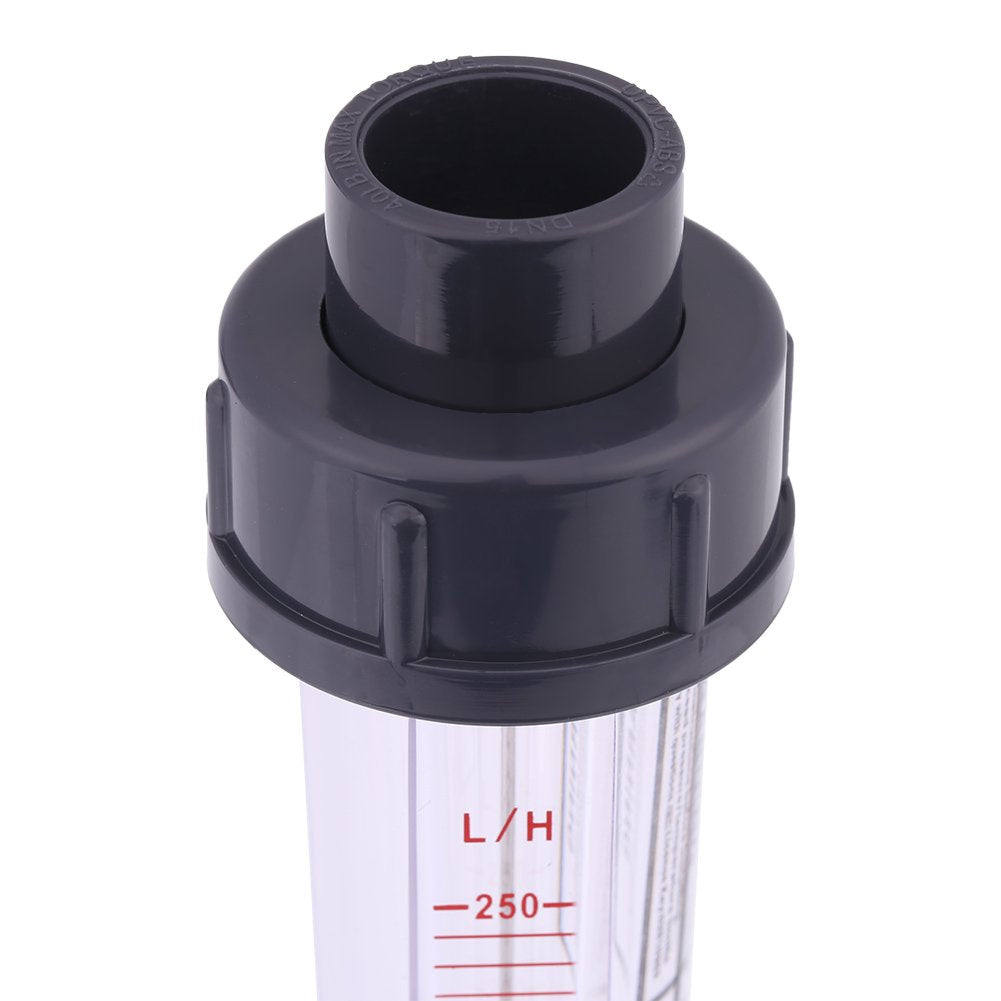 Rotameter, Flow Meter Water Flow Meter Plastic Tube Type 25-250L/H Instantaneous Water Flow Meter Flowmeter