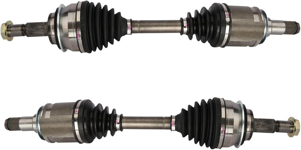 TRQ Front 2 Piece CV Axle Shaft Assembly Set