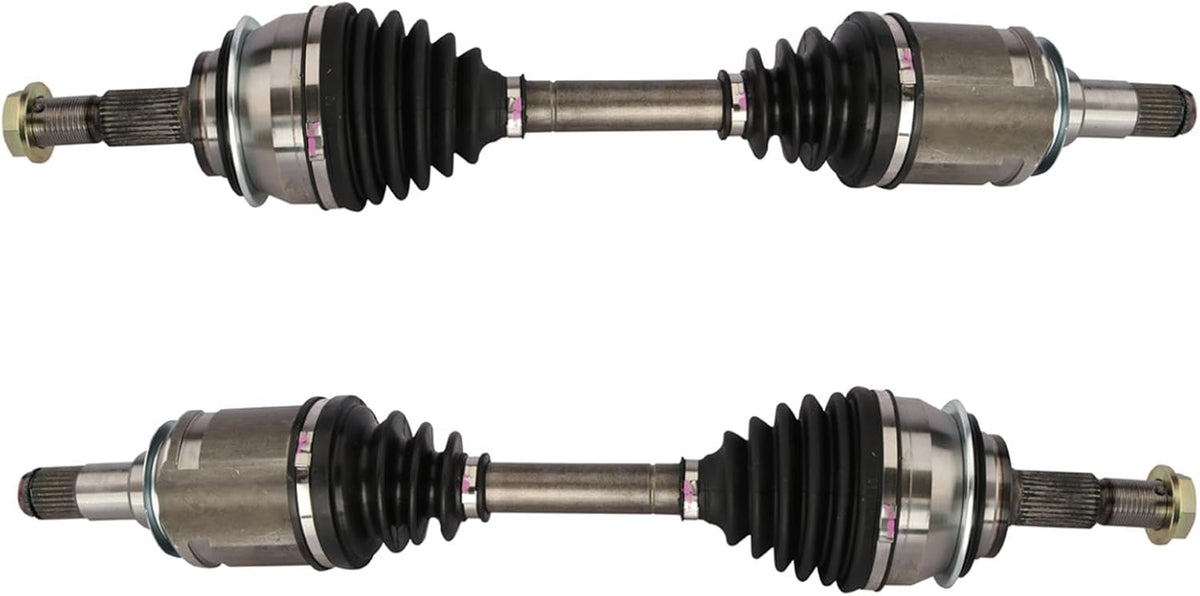 TRQ Front 2 Piece CV Axle Shaft Assembly Set