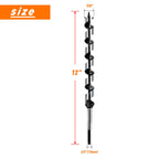 7/8 Inch x 12 Inch Long Ship Auger Drill Bit Set for Wood